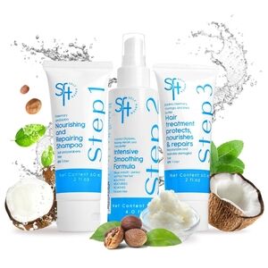 3-Step Keratin Treatment & Silk Therapy for  Smoothing Formula Brazilian Blowout